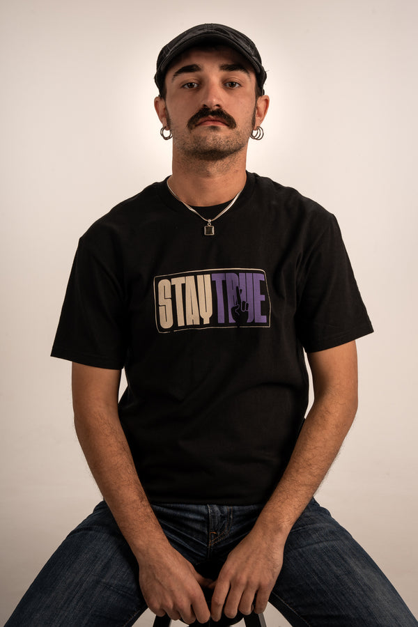 Stay True T-shirt Black