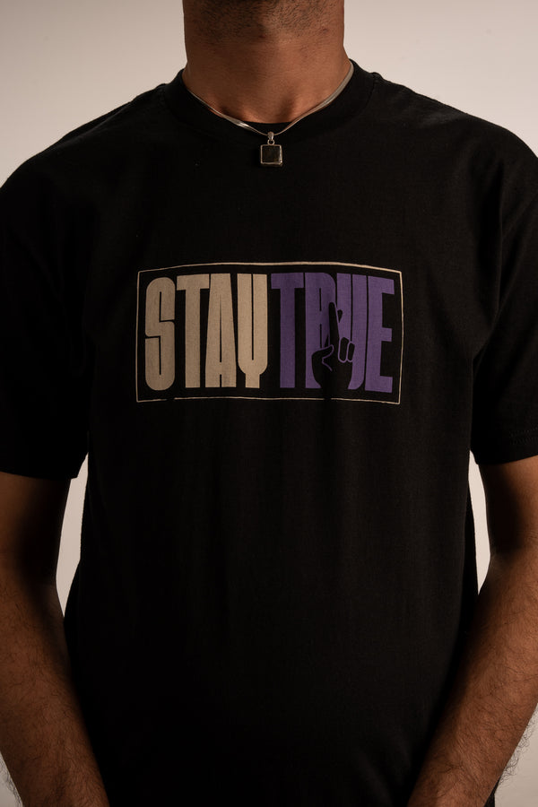 Stay True T-shirt Black
