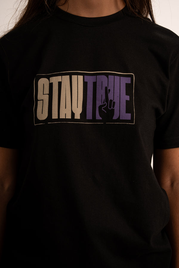 Stay True T-shirt Black